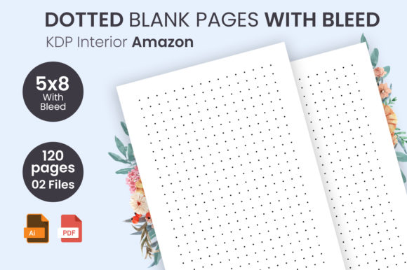 Dotted Blank Pages Bleed KDP Interior Guide