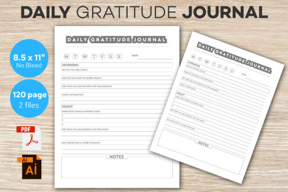 Embrace Positivity with a Daily Gratitude Journal Printable