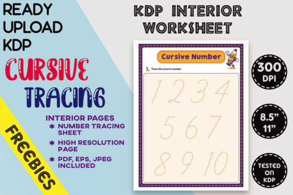 Enhance Handwriting with KDP Cursive Number Trace Sheets