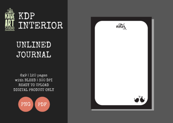 Explore Creativity with KDP Unlined Journal Black