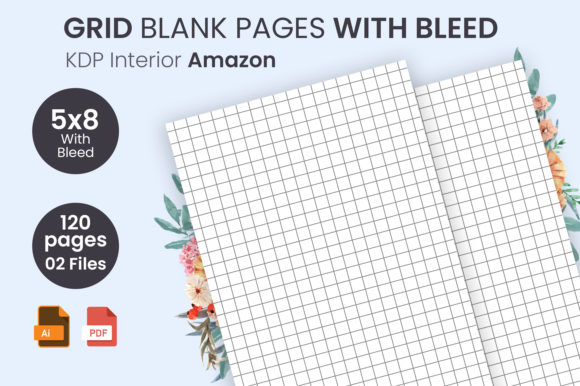 Grid Blank Pages with Bleed KDP Interior: Streamlining Your Low Content Publishing Business