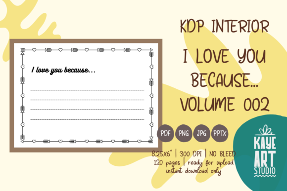 KDP Interior I Love You Because Vol. 02 Guide
