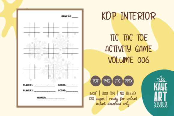 KDP Interior Tic Tac Toe Game Vol. 06: Strategic Asset Allocation for Low-Content Publishing