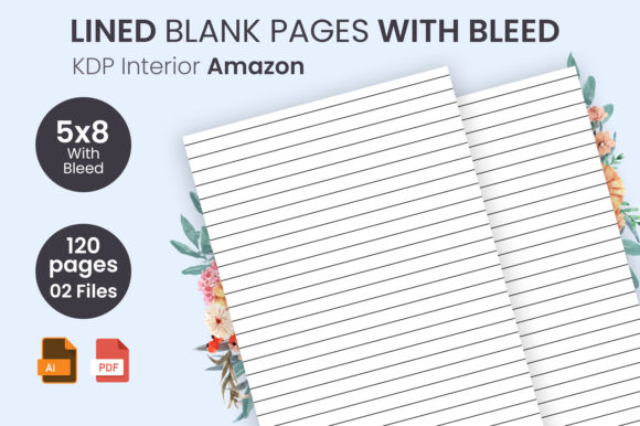 Lined Blank Pages Bleed KDP Interior: Streamlining Your Low Content Publishing Workflow