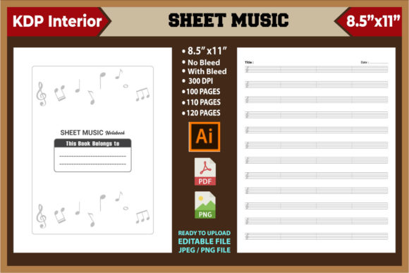Sheet Music Notebook for KDP: A Practical Resource for Publishers and Musicians