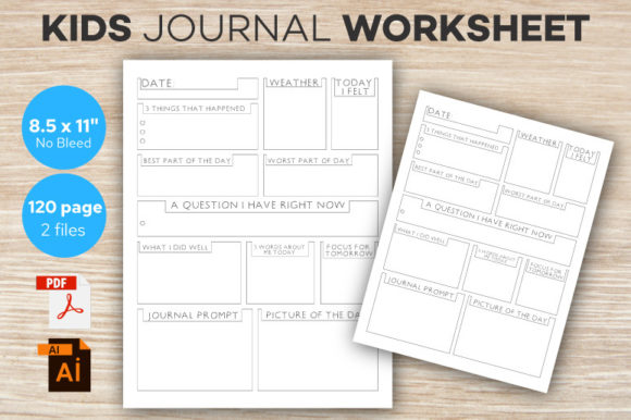 Unlock Creativity and Gratitude with Kids Journal Worksheet Printable