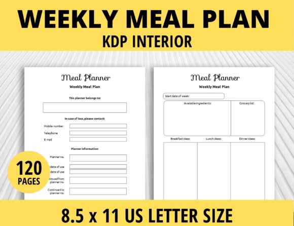 Weekly Meal Plan Planner: A Comprehensive Guide to Organizing Your Meals